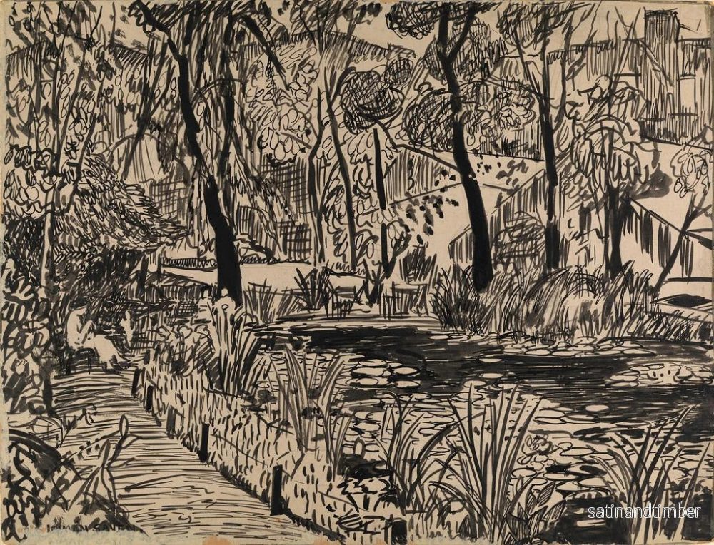Reproduktion av målningen Arboretum - Henry Lyman Saen - Bild 2