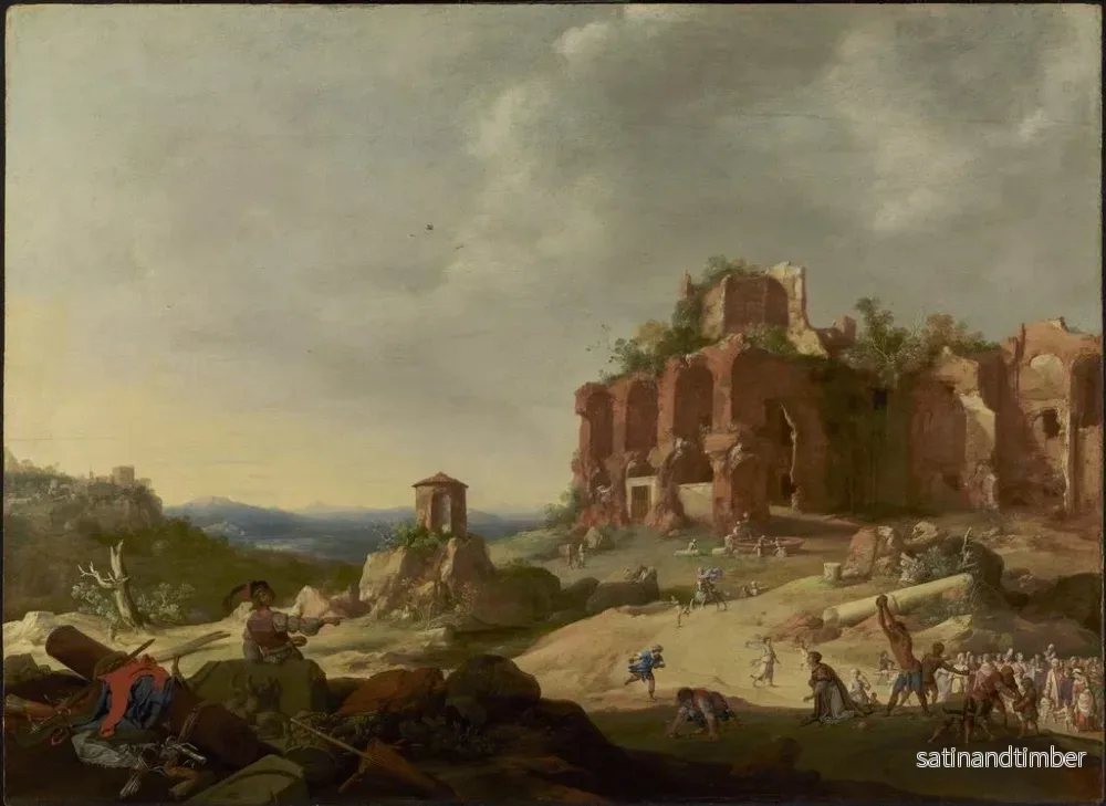 Reproduktion av målningen La lapidation de saint Étienne - Bartholomeus Breenbergh - Bild 2