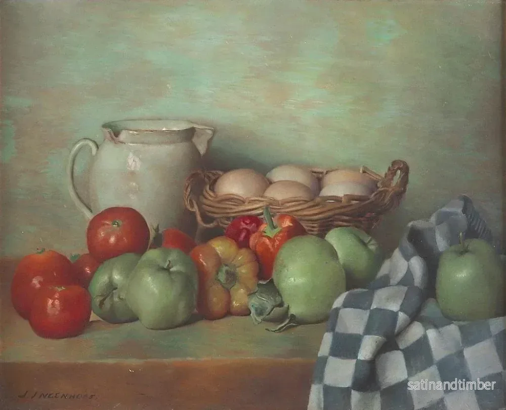 Reproduktion av målningen av köksstill life med ägg - Jan Ingenhousz - Bild 2