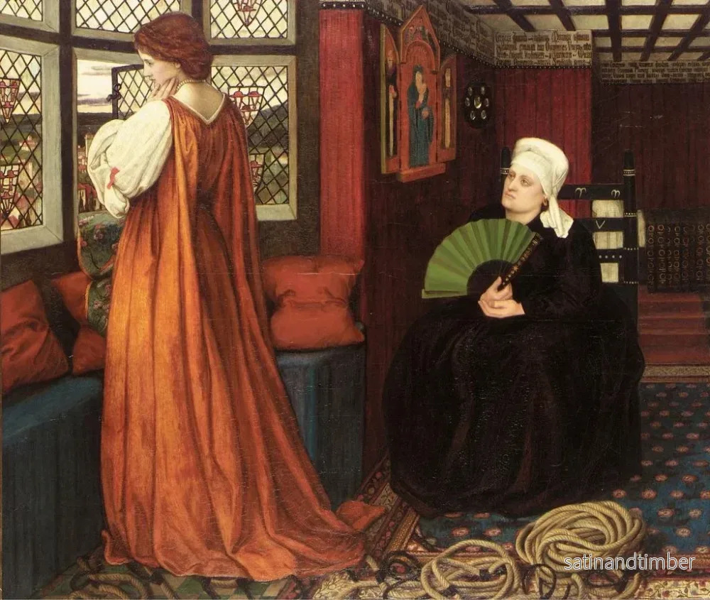 Reproduktion av målningen Juliette och barnsköterskan - John Roddam Spencer Stanhope - Bild 2