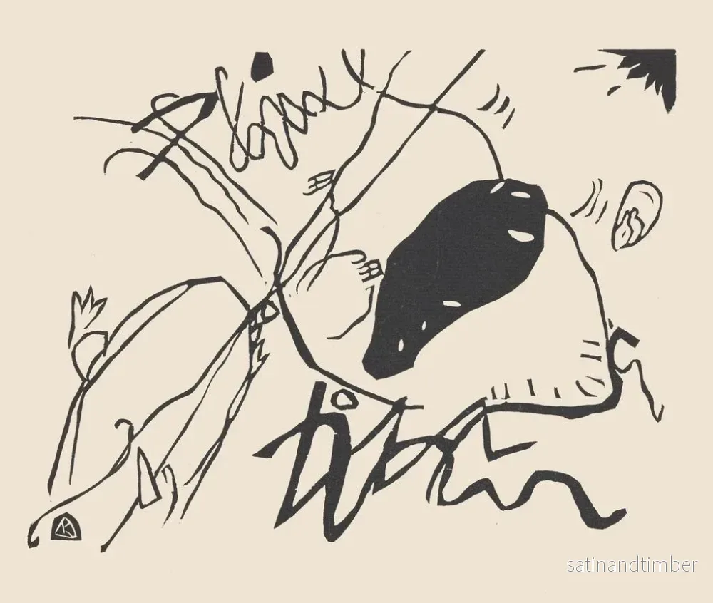 Reproduktion av målningen Klnge Pl02 - Wassily Kandinsky - Bild 2