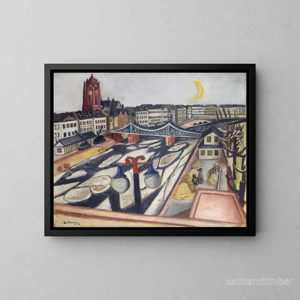 Reproduktion av målningen Glace sur la rivière - Max Beckmann
