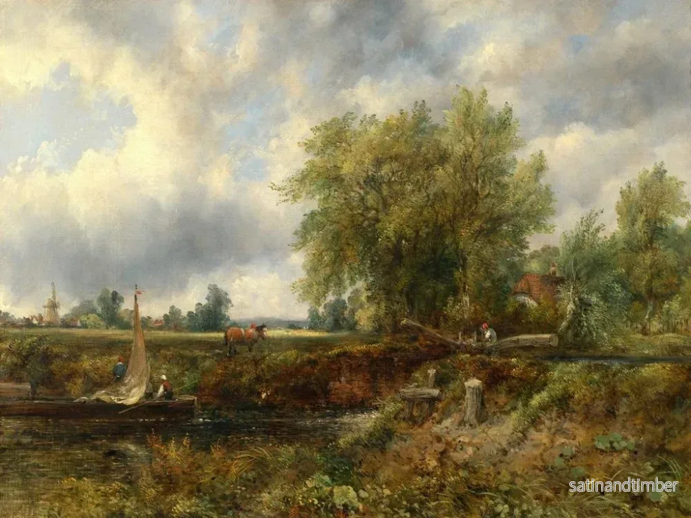 Reproduktion av målningen En låsning på Stour - Frederick Waters Watts - Bild 2