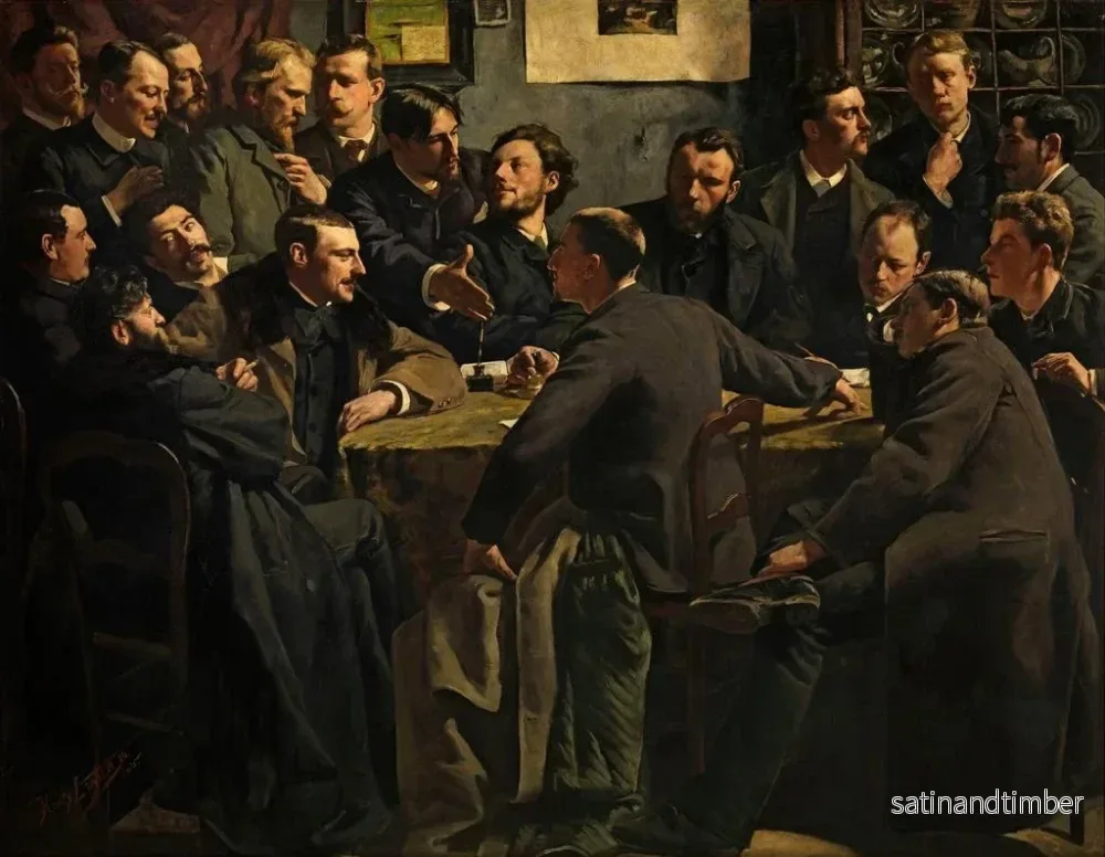 Reproduktion av målningen En session av Société des Arts Als Ik Kan - Jan Hendrik Luyten - Bild 2