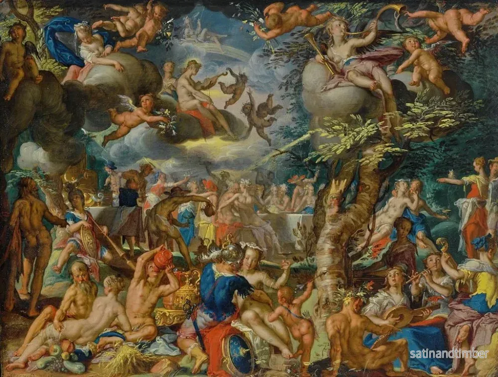 Reproduktion av målningen En fest för gudarna - Joachim Wtewael - Bild 2