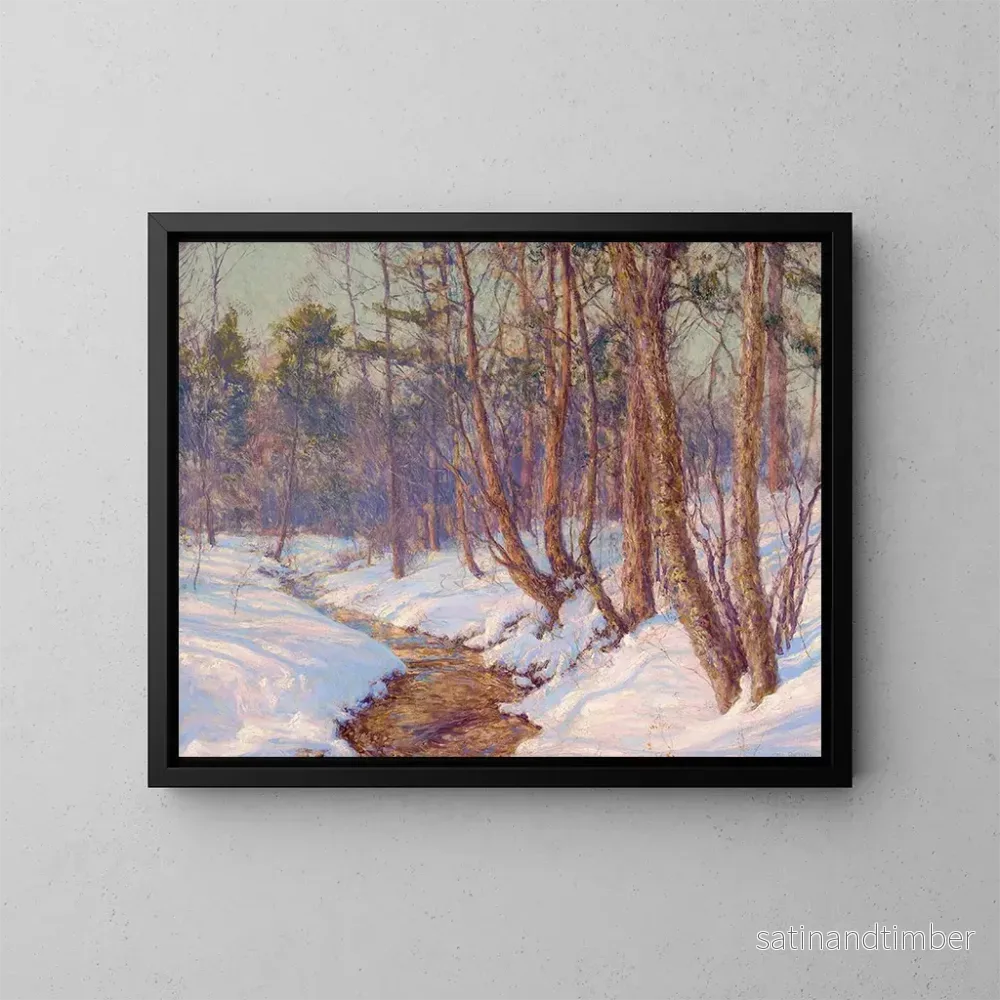 Reproduktion av målningen Ruisseau de montagne dans la vallée de Mohawk – Walter Launt Palmer Reproduktion av målningen Ruisseau de montagne dans la vallée de Mohawk – Walter Launt Palmer