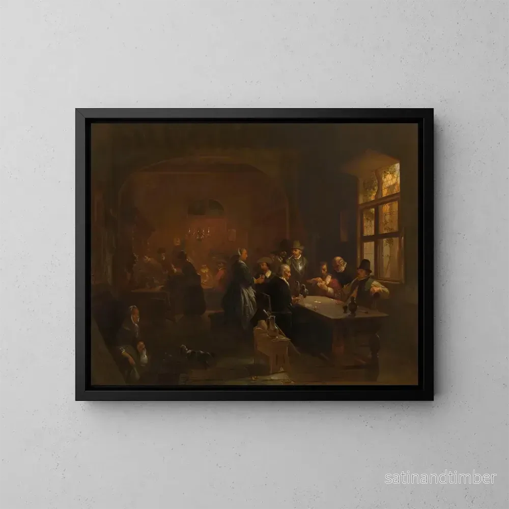 Reproduktion av målningen L'Auberge - Willem Linnig