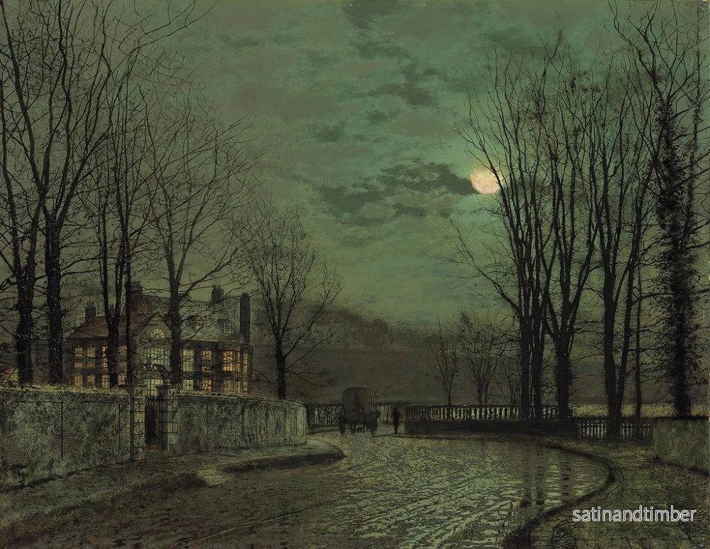 Reproduktion av målningen Lune de novembre - John Atkinson Grimshaw - Bild 2