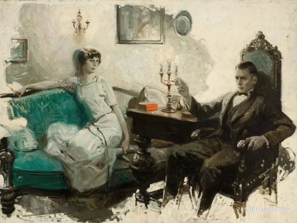 Reproduktion av målningen Contemplation - Herbert Morton Stoops - Bild 2