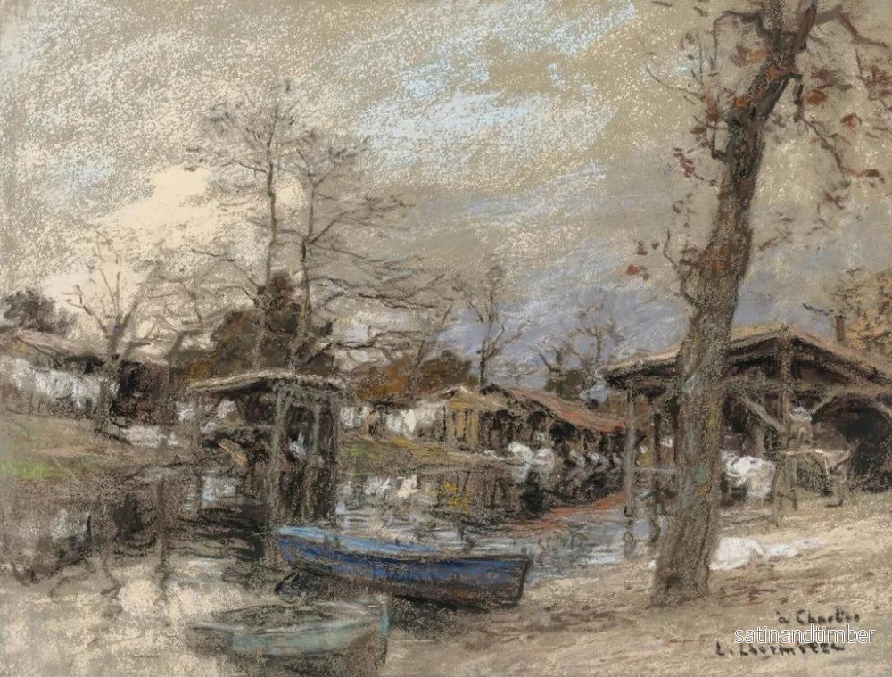 Reproduktion av målningen La Hume à Arcachon - Léon Augustin Lhermitte - Bild 2