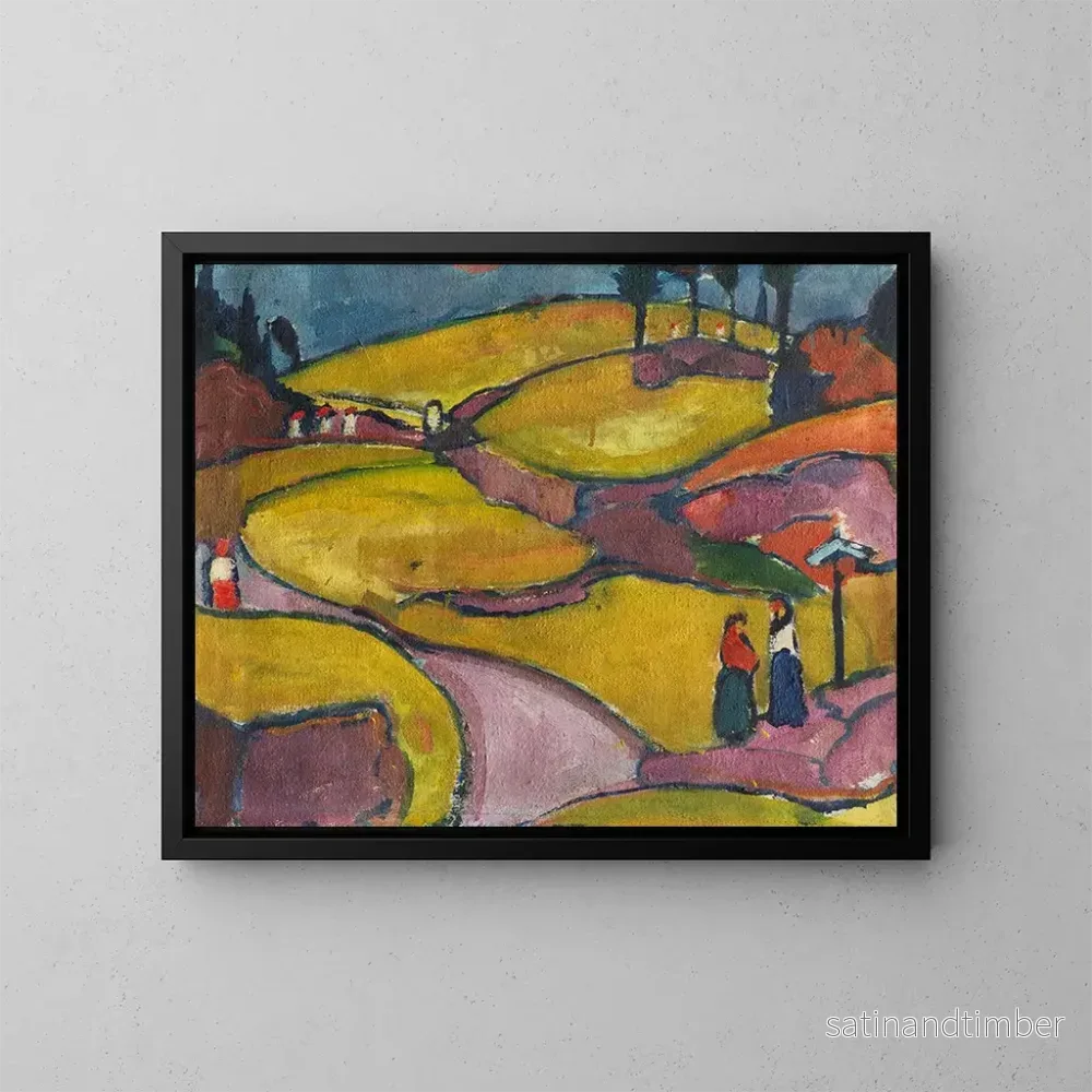 Reproduktion av målningen Landskapsrytmik Eifel - Hermann Stenner