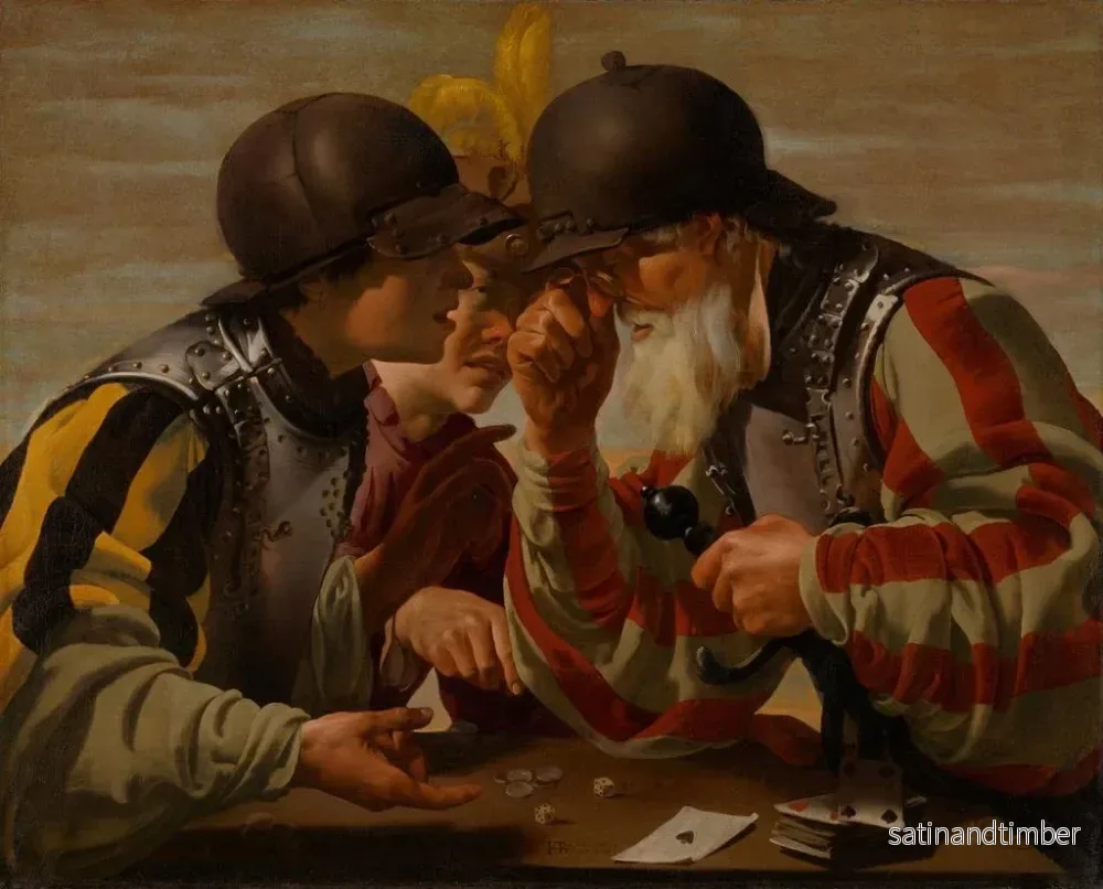 Reproduktion av målningen Les Joueurs - Hendrick Ter Brugghen - Bild 2