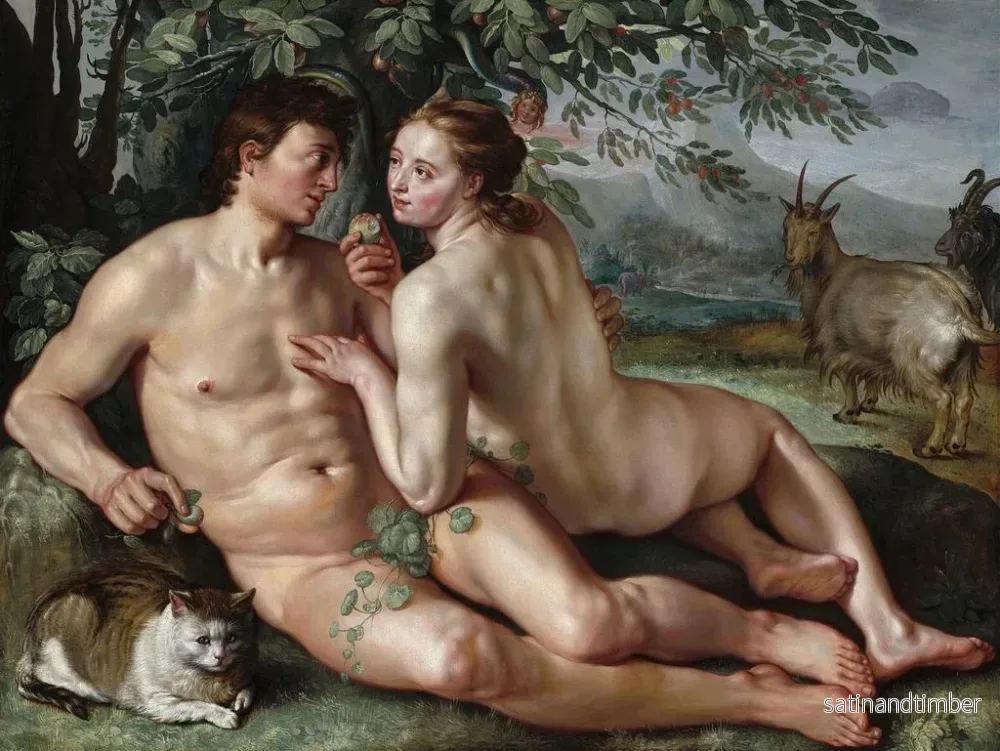 Reproduktion av målningen La Chute de l'Homme - Hendrick Goltzius - Bild 2