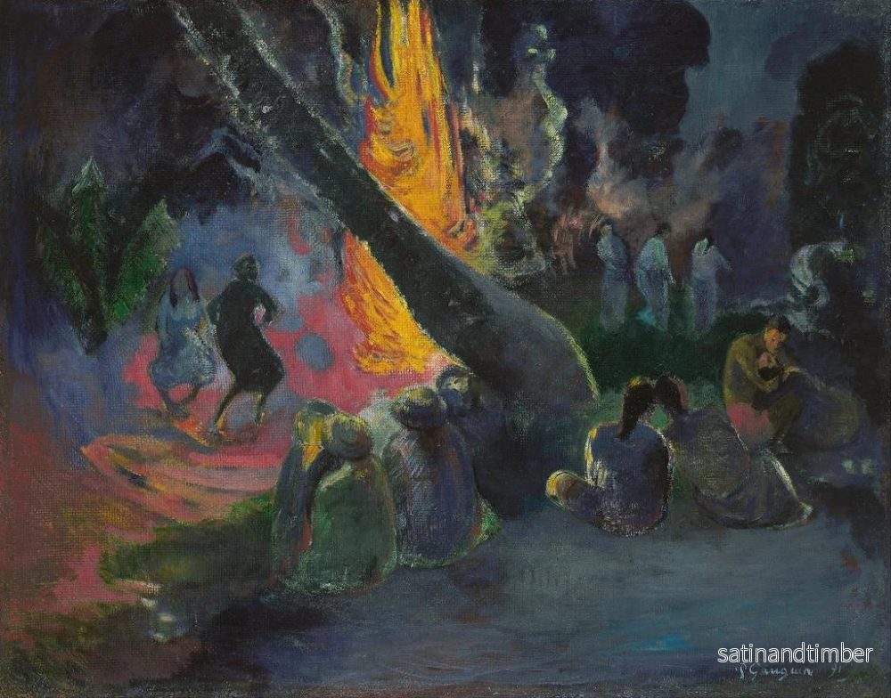 Reproduktion av målningen Upa Upa, dansen av elden - Paul Gauguin - Bild 2