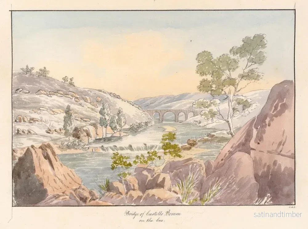 Reproduktion av målningen Pont de Castello Bom sur le Coa - Charles Hamilton Smith - Bild 2