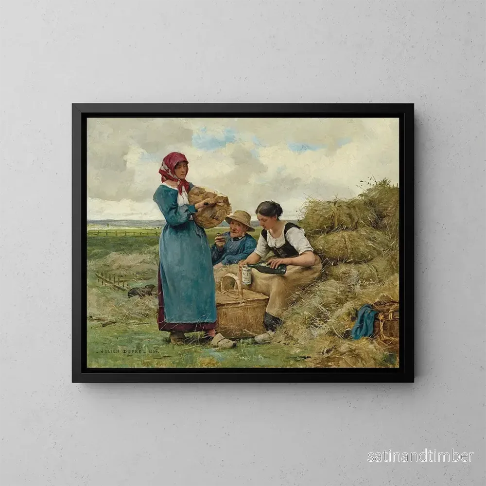 Reproduktion av målningen Lunchtimens L - Julien Dupré