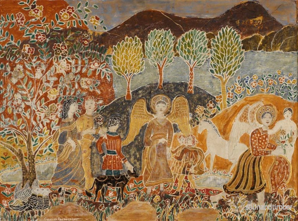 Reproduktion av målningen Änglar - Charles Prendergast - Bild 2