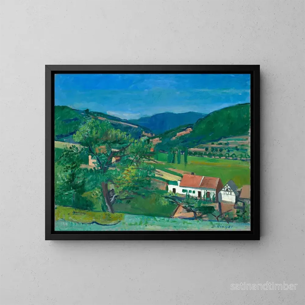 Reproduktion av målningen Vue sur la vallée d'Isenach - Karl Dillinger
