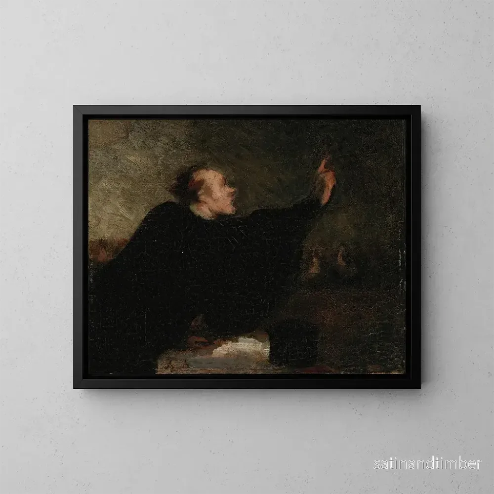 Reproduktion av målningen Avocat plaidant – Honoré Daumier Reproduktion av målningen Avocat plaidant – Honoré Daumier