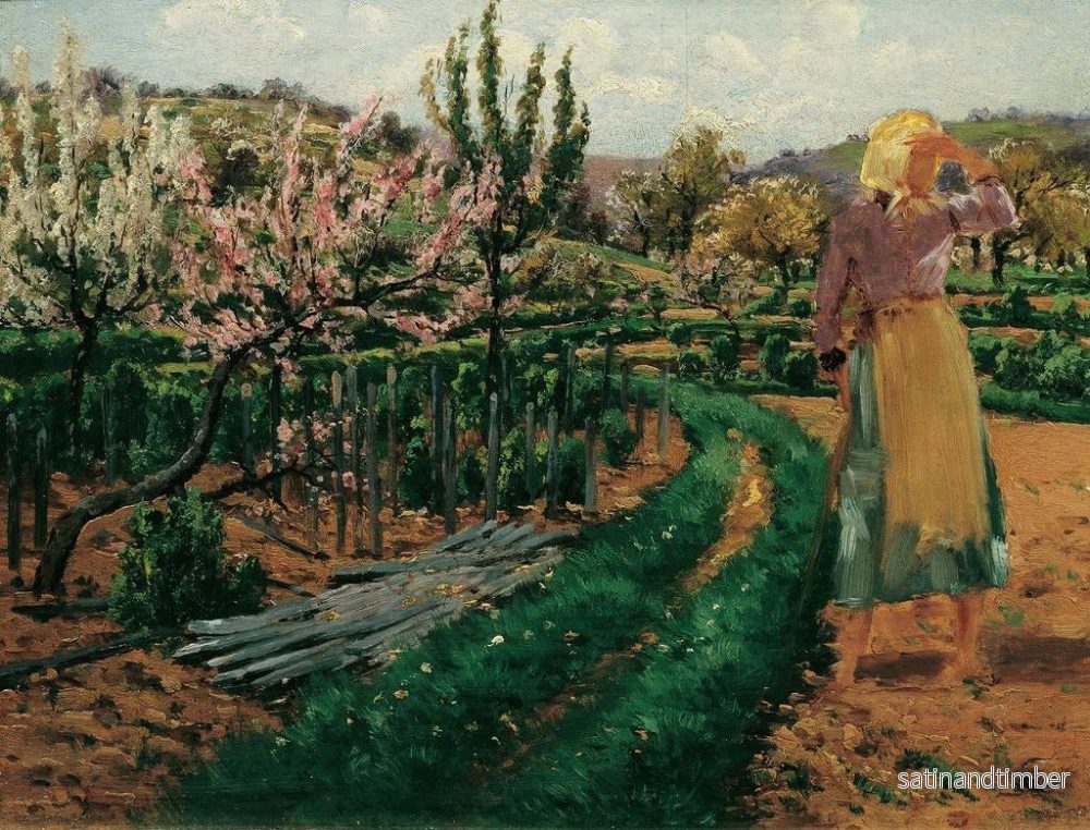 Reproduktion av målningen Flickor i fruktträdgården - Theodor von Hermann - Bild 2