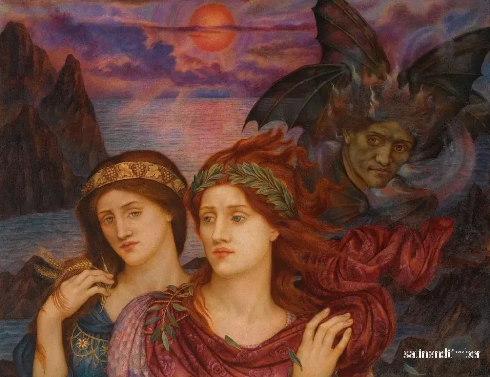 Reproduktion av målningen La Vision - Evelyn De Morgan - Bild 2
