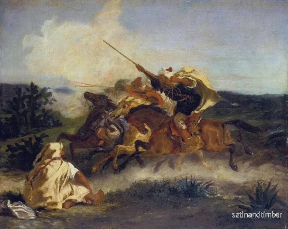 Reproduktion av målningen Fantasi arabiska - Eugène Delacroix - Bild 2