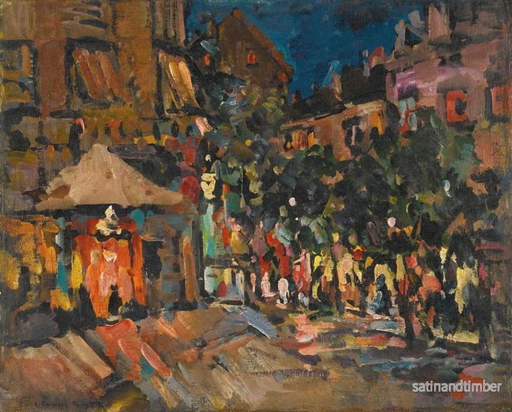 Reproduktion av målningen Paris natten - Konstantin Alexeïevitch Korovine - Bild 2