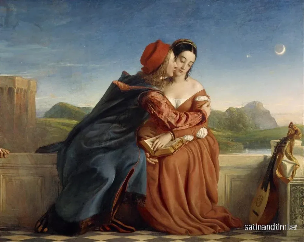 Reproduktion av målningen Francesca da Rimini - William Dyce - Bild 2