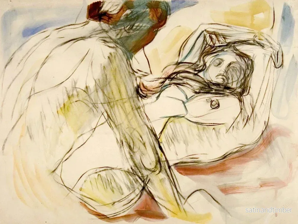 Reproduktion av målningen Man och kvinna - Edvard Munch - Bild 2