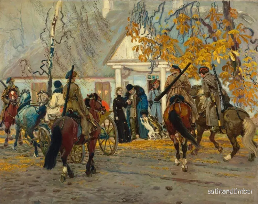 Reproduktion av målningen Insurgé arresterad - Stanisław Masłowski - Bild 2