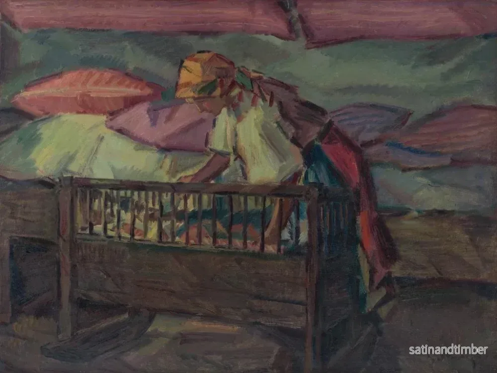 Reproduktion av målningen nära en vagga - Gustav Mahler - Bild 2