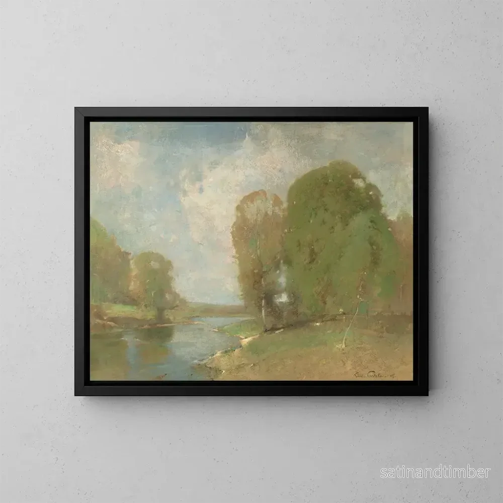 Reproduktion av målningen Prairie de la Fontaine - Emil Carlsen