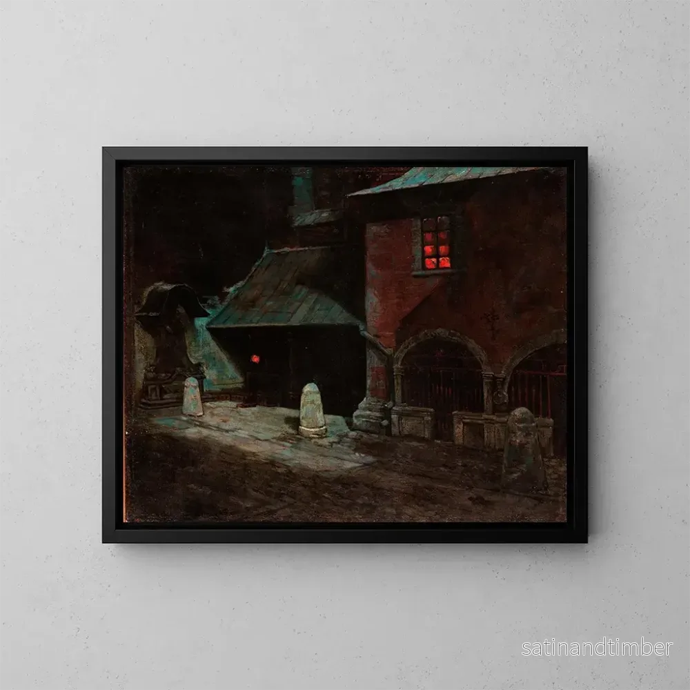 Reproduktion av målningen av kyrkan Sainte-Marie i Kraków – Marian Wawrzeniecki Reproduktion av målningen av kyrkan Sainte-Marie i Kraków – Marian Wawrzeniecki