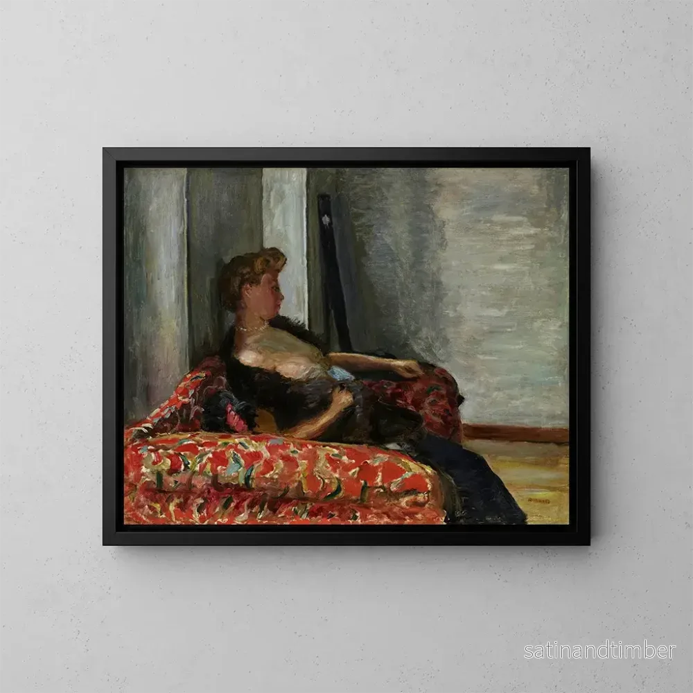 Reproduktion av målningen Porträtt av kvinna - Pierre Bonnard