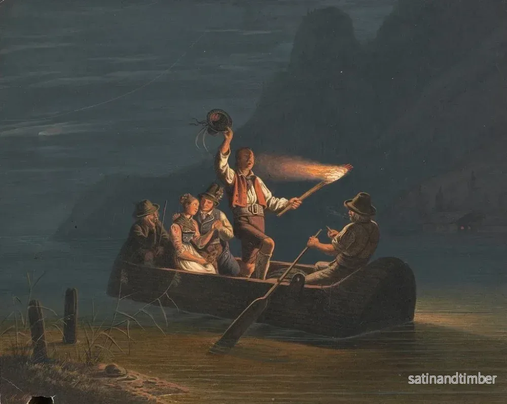 Reproduktion av målningen Traversée nocturne - Carl Friedrich Moritz Müller - Bild 2