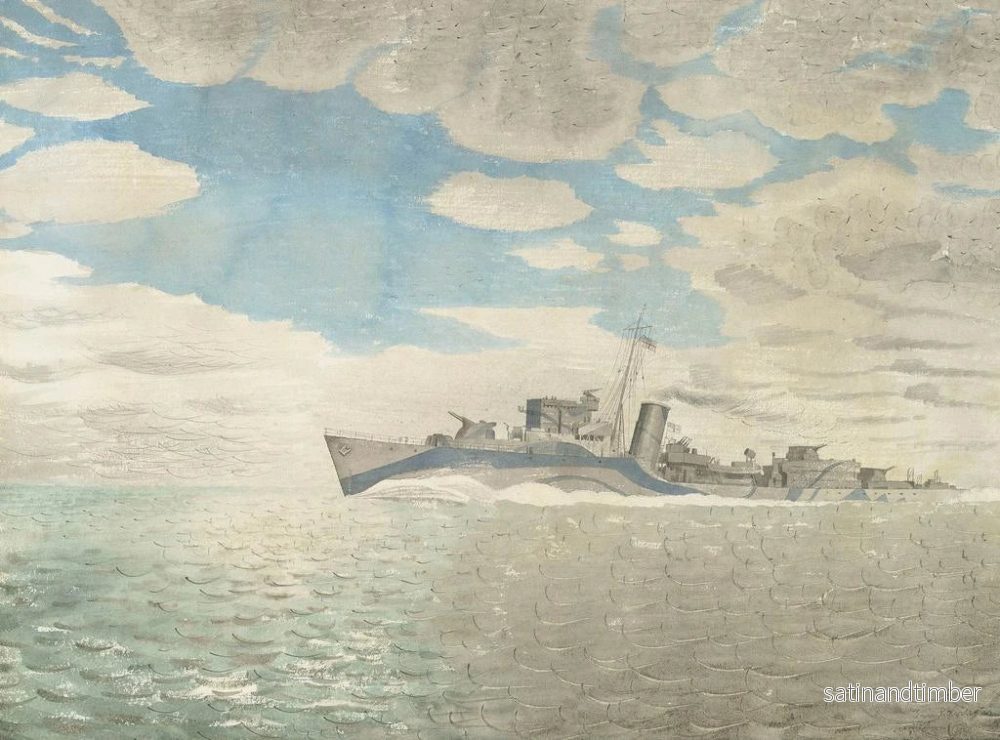 Reproduktion av målningen HMS Tetcott - Eric Ravilious - Bild 2