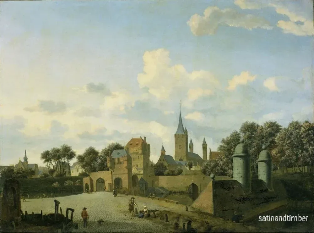 Reproduktion av målningen L'Église Saint-Séverin i Köln i en imaginär ram - Jan van der Heyden - Bild 2