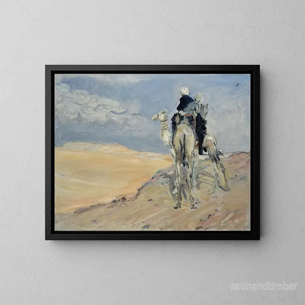 Reproduktion av målningen Sandstorm i den libyska öknen - Max Slevogt