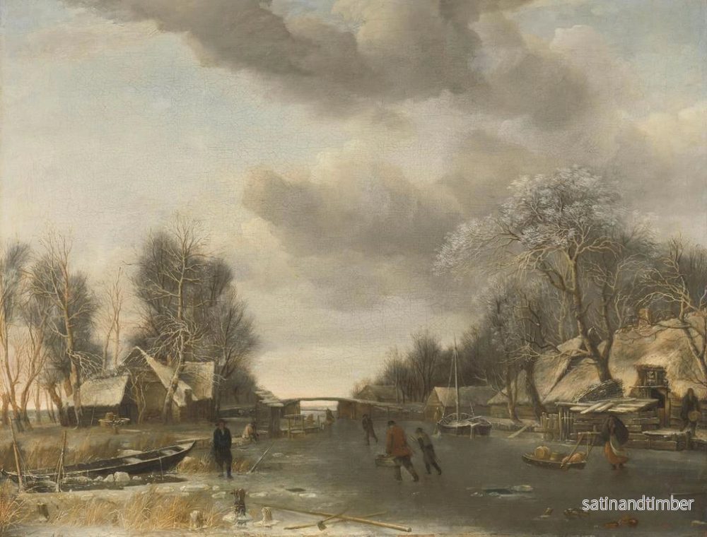 Reproduktion av målningen vinterscen - Jan van de Cappelle - Bild 2