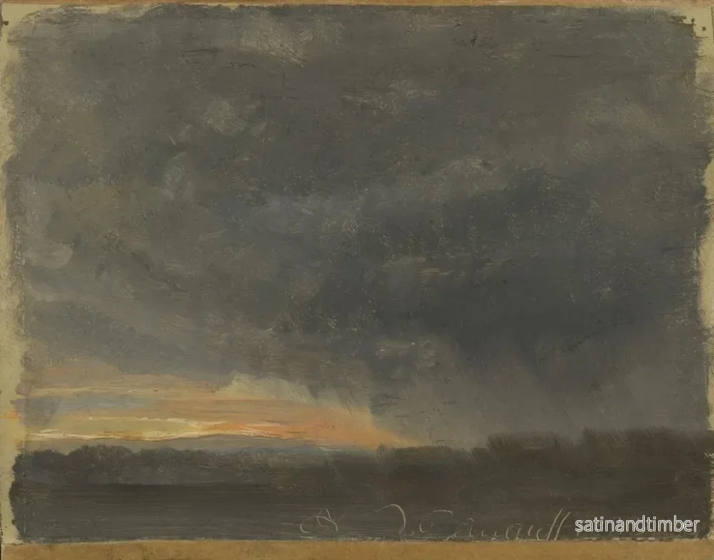 Reproduktion av målningen av åskmoln med regn - Johan Christian Dahl - Bild 2