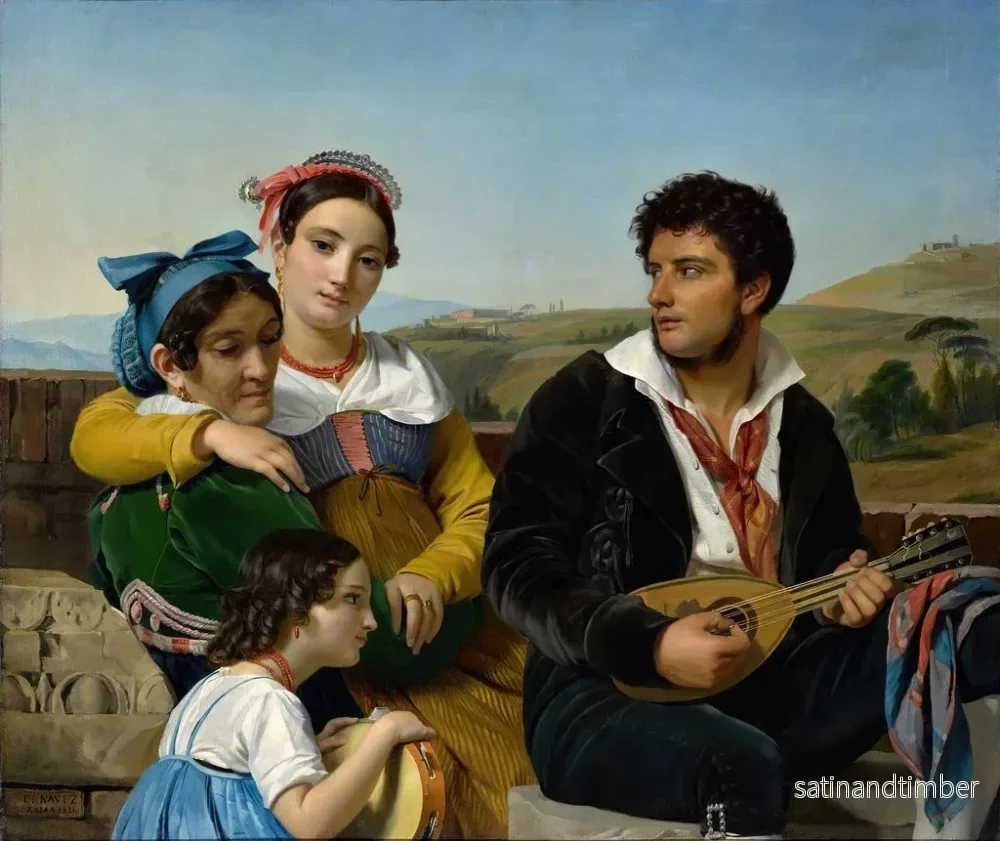 Reproduktion av målningen En musikgrupp - François-Joseph Navez - Bild 2