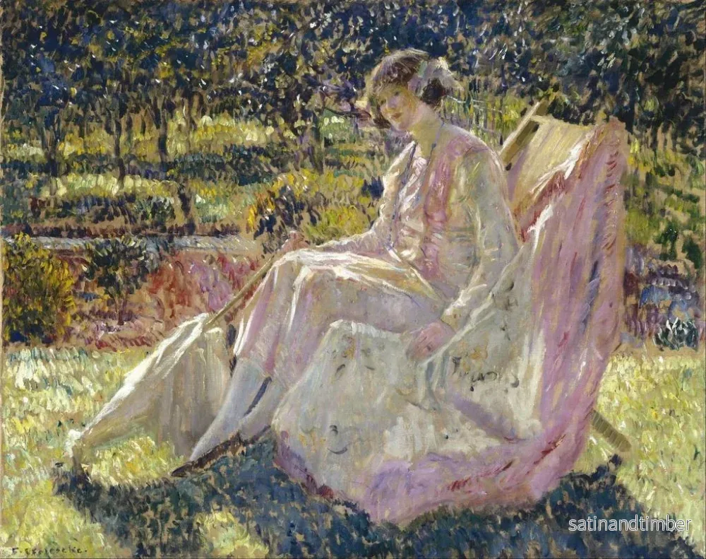 Reproduktion av målningen Badtunna - Frederick Carl Frieseke - Bild 2