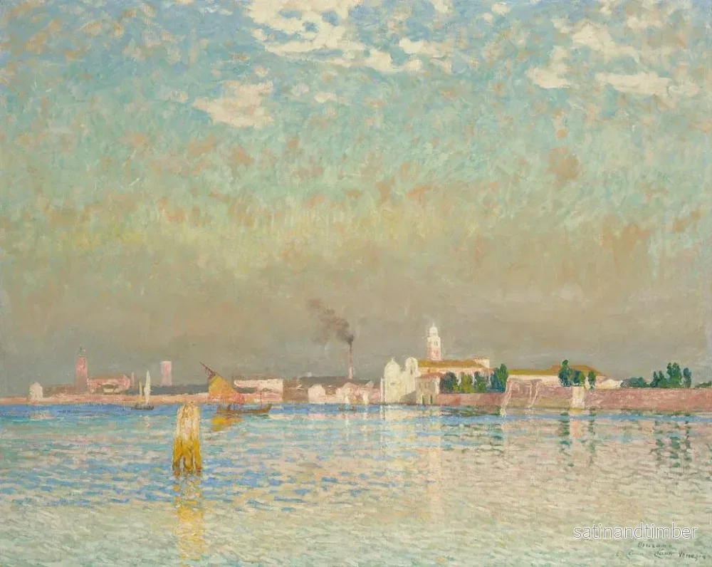 Reproduktion av målningen Vue de Murano, Venise - Émile Claus - Bild 2