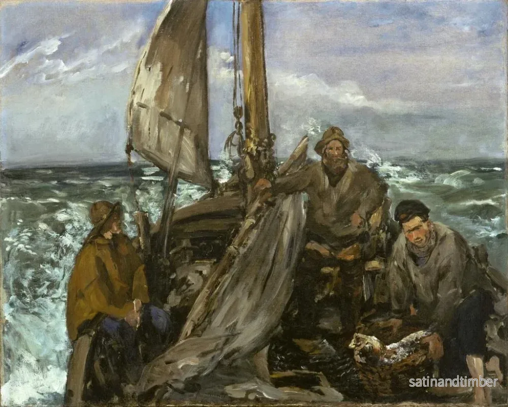 Reproduktion av målningen Les Travailleurs de la mer - Édouard Manet - Bild 2