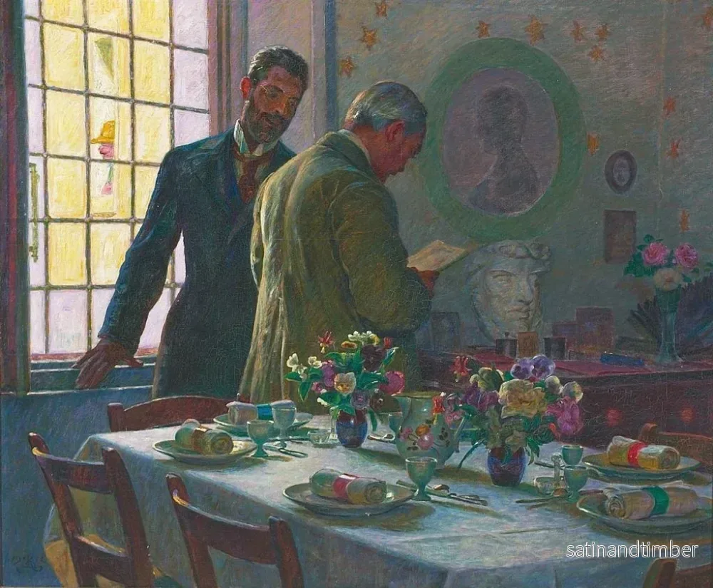 Reproduktion av målningen Le petit déjeuner à Civita d'Antino - Kristian Zahrtmann - Bild 2
