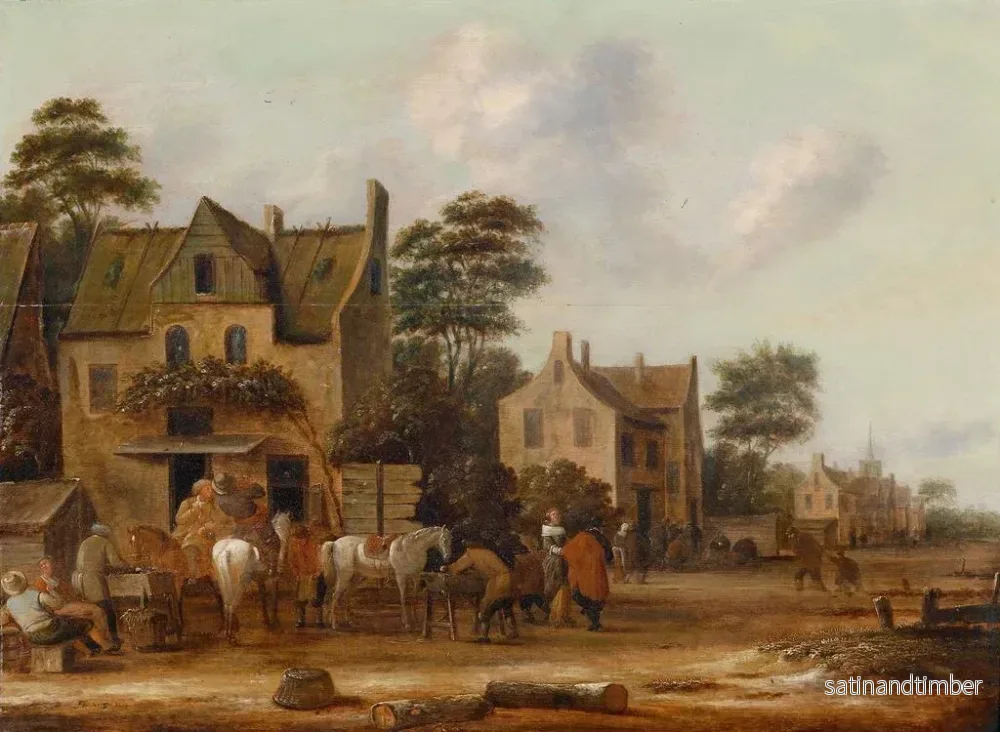 Reproduktion av målningen Rue de village - Thomas Heeremans - Bild 2