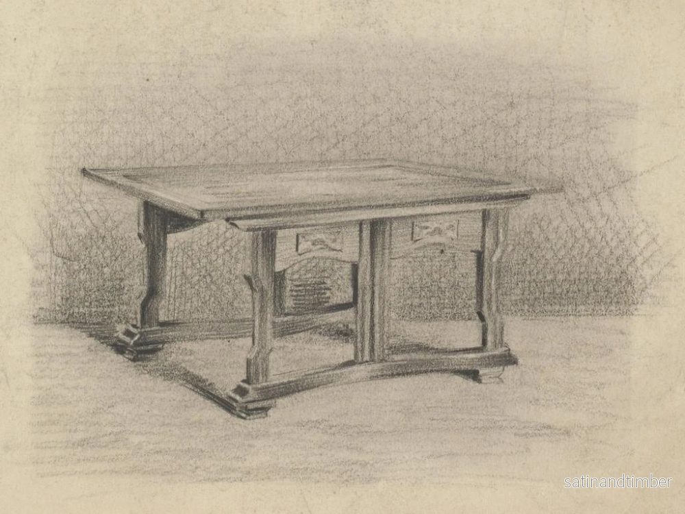 Reproduktion av målningen design för ett bord - Carel Adolph Lion Cachet - Bild 2