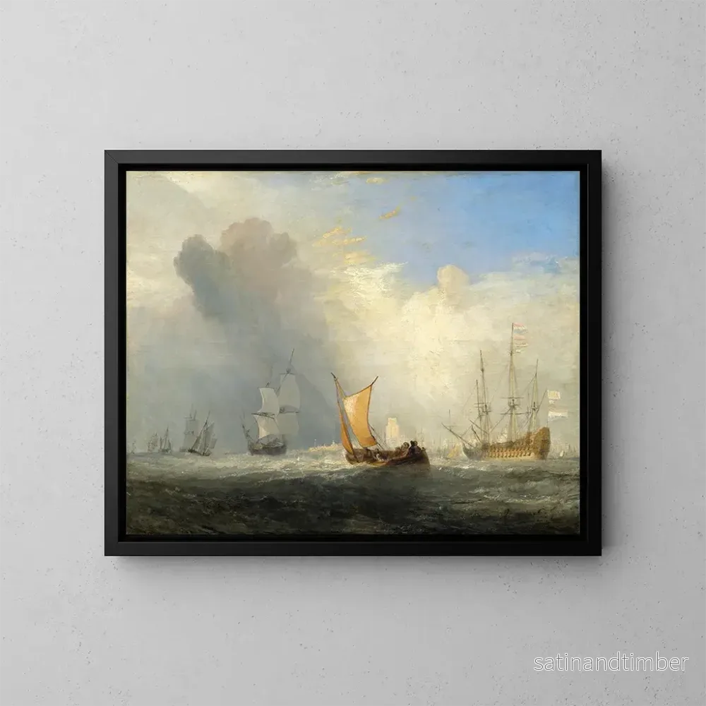 Reproduktion av målningen Ferry-boat de Rotterdam – Joseph Mallord William Turner Reproduktion av målningen Ferry-boat de Rotterdam – Joseph Mallord William Turner