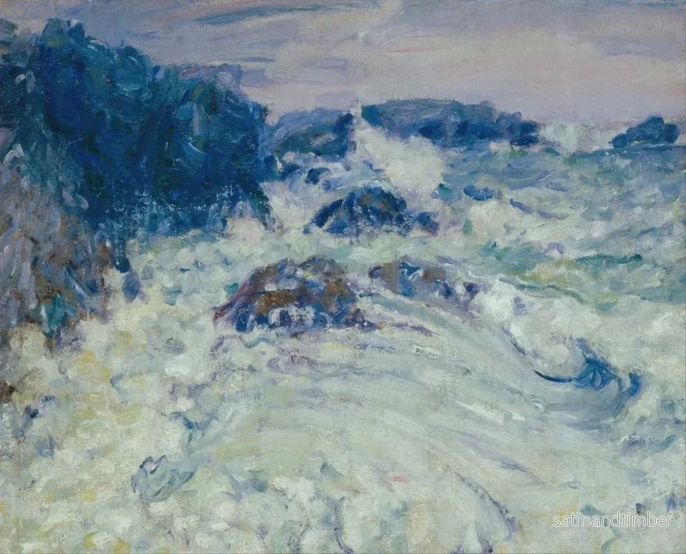 Reproduktion av målningen Mer agitée à Morestil - John Peter Russell - Bild 2