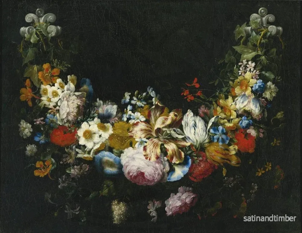 Reproduktion av målningen En bukett blommor - Gaspar Peeter Verbruggen den äldre - Bild 2